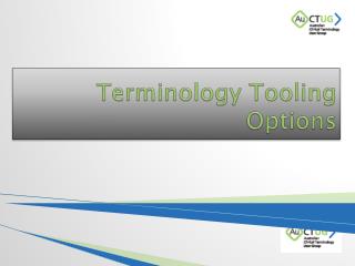 Terminology Tooling Options