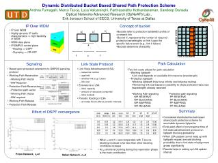 Dynamic Distributed Bucket Based Shared Path Protection Scheme