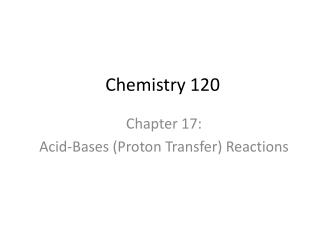 Chemistry 120