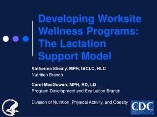 Developing Worksite Wellness Programs: The Lactation Support Model