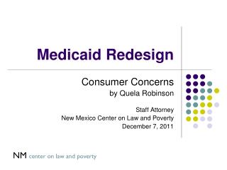 Medicaid Redesign