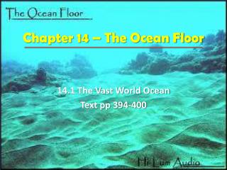 Chapter 14 – The Ocean Floor