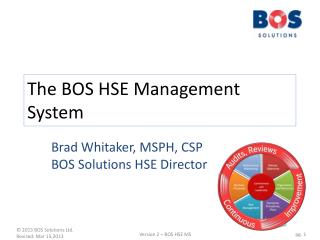 The BOS HSE Management System