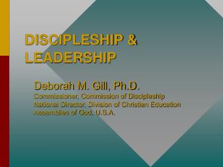 DISCIPLESHIP &amp; LEADERSHIP