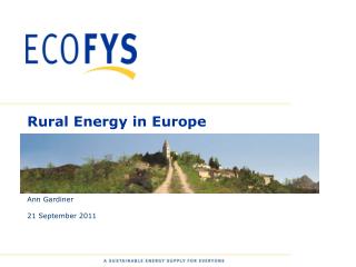 Rural Energy in Europe