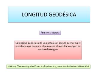 LONGITUD GEODÉSICA