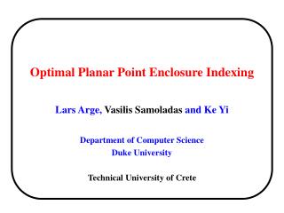 Optimal Planar Point Enclosure Indexing