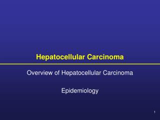 Hepatocellular Carcinoma