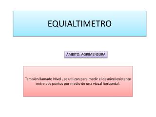 EQUIALTIMETRO