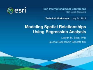 Modeling Spatial Relationships Using Regression Analysis