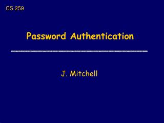 Password Authentication