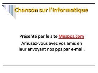 Chanson sur l’informatique