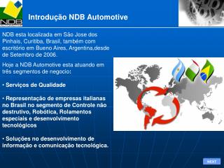 Introdução NDB Automotive