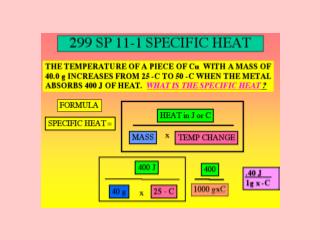 309 SP 11-4 HEAT OF FUSION