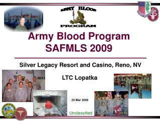 Army Blood Program SAFMLS 2009