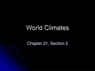 World Climates