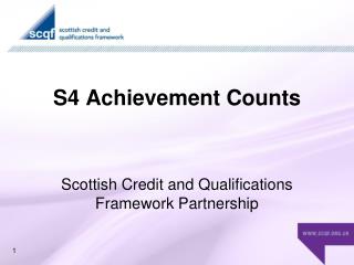 S4 Achievement Counts