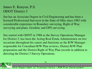 Field Survey for R/W Plans