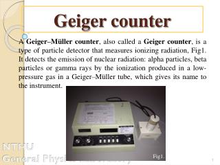 Geiger counter