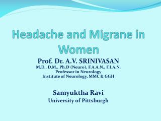 Headache and Migrane in Women