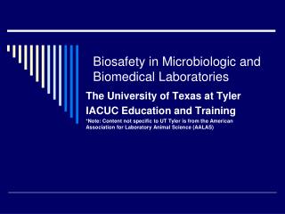 Biosafety in Microbiologic and Biomedical Laboratories