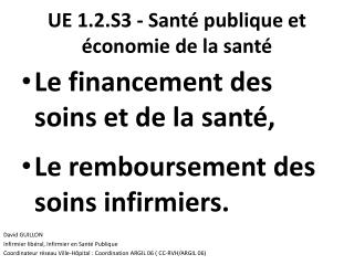 UE 1.2.S3 - Santé publique et économie de la santé