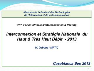 4 ème Forum Africain d’Interconnexion &amp; Peering