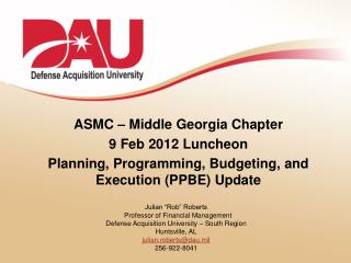 ASMC – Middle Georgia Chapter 9 Feb 2012 Luncheon