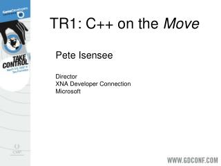 TR1: C++ on the Move