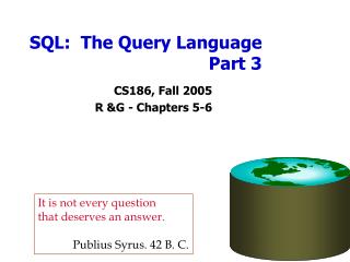 SQL: The Query Language Part 3