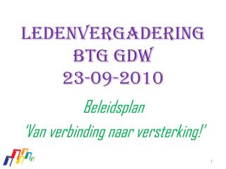 ledenvergadering Btg GDW 23-09-2010