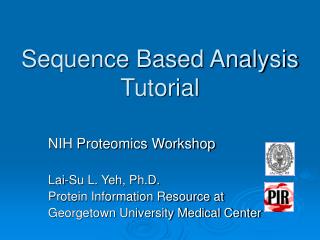 Sequence Based Analysis Tutorial