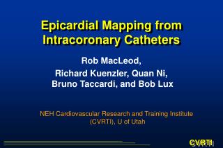 Epicardial Mapping from Intracoronary Catheters