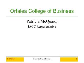 Orfalea College of Business