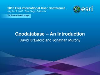 Geodatabase – An Introduction