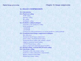 Digital image processing Chapter 11. Image compression