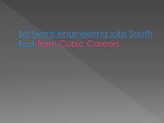 Software engineering jobs South East