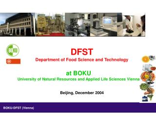 DFST Department of Food Science and Technology