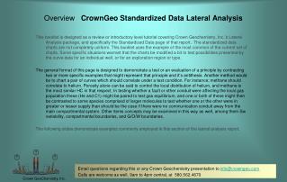 Overview CrownGeo Standardized Data Lateral Analysis