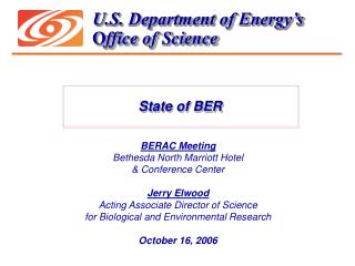 U.S. Department of Energy’s O ffice of Science