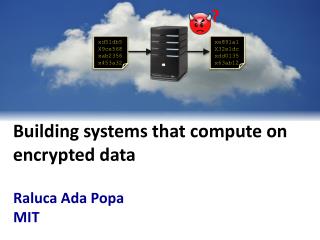 Building systems that compute on encrypted data