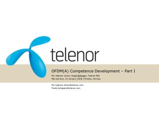 OFDM(A) Competence Development – Part I