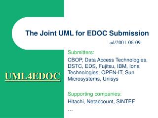 The Joint UML for EDOC Submission