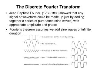 The Discrete Fourier Transform