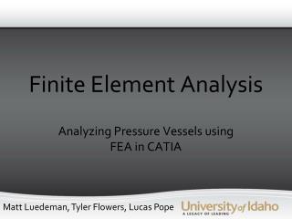 Finite Element Analysis