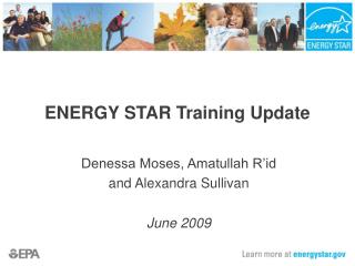 ENERGY STAR Training Update