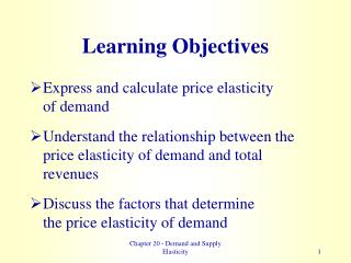 Learning Objectives