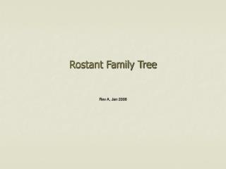 Rostant Family Tree