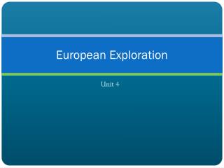 European Exploration