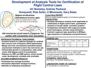 FUNDING ($K) TRANSITIONS “Stability region analysis using sum-of-squares programming,”